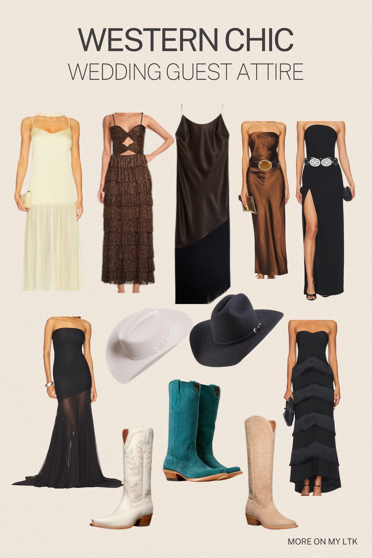 Western Chic - Kleider, Hüte und Boots